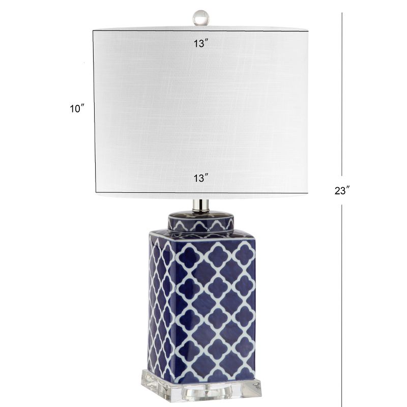 23&#34; Clarke Chinoiserie Table Lamp (Includes LED Light Bulb) Blue - JONATHAN Y, 5 of 7