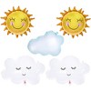 KatchOn, Big Sun and Cloud Balloons Set - 29 Inch, Pack of 5 | Sunshine Party Decorations | Boho Sunshine Balloons - 3 of 4