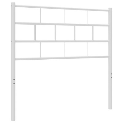 vidaXL Metal Headboard, White, 39.4"