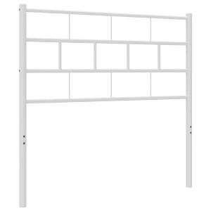 vidaXL Metal Headboard, White, 39.4" - 1 of 4