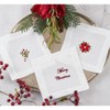 Saro Lifestyle Candy Cane Embroidered Cocktail Napkins (Set of 12) - image 4 of 4