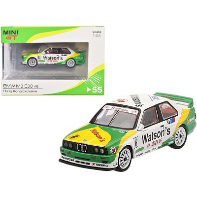 BMW M3 (E30) #6 Emanuele Pirro "Watson's" Team Schitzer Winner Guia Race of Macau (1991) 1/64 Diecast Model Car by True Scale Miniatures