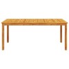 vidaXL Garden Dining Set Natural Brown Solid Acacia Wood Medium Foldable - 70.9" x 35.4" x 29.5" 6 - 4 of 4