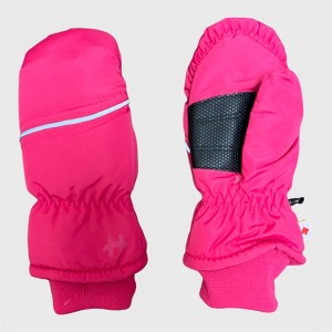 Hot Paws Toddler Girl's Ski Mittens (4-6 Years) -  Warm Winter Kids Mittens -  Insulated and Waterproof Gloves for Cold Weather, Pink - 1 of 4