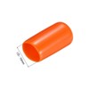 Unique Bargains Vinyl Rubber Screw Thread Bolt Plug Round Tube Insulated Protective Caps 20 Pcs - 3 of 4