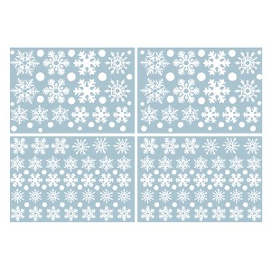 Unique Bargains Christmas Decorations for Windows and Home Christmas Window Clings Party Supplies White 1 Set - 1 of 4