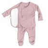 Bonsie Skin to Skin Babywear - Footie - Peony - 2 of 4