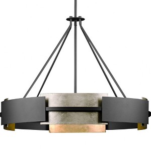 Progress Lighting Lowery 6-Light Chandelier, Matte Black, No Shade - 1 of 1