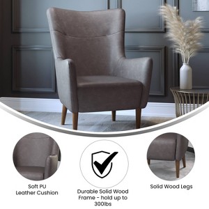 Taylor & Logan Reggie Upholstered Traditional Wingback Accent Chair - 1 of 4
