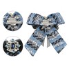 INSPIRE CHIC Women's Pre-Tied Neck Tie Tweed Ribbon Plaid Bowknot Brooch Pin with Rhinestones - 3 of 4