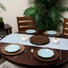 Gibson Home Feri 12 Piece 13 inch Wooden Skin Luxe Chargers - 4 of 4