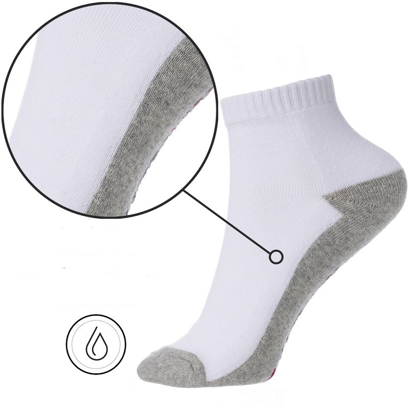 Alpine Swiss Mens 8 Pack Cotton Ankle Socks Athletic Performance Cushioned Socks Shoe Size 6-12, 5 of 9