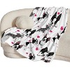 Boston Terrier Dog-patterned Blanket,measuring ,soft to the touch,thick and warm, a versatile piece for bedrooms and living rooms. - 2 of 4