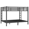 TIRAMISUBEST Metal Queen Over Queen/California king over California king Bunk Bed for Teens,Space-Saving Bunk Bedframe with Ladder and Guardrail - 3 of 4