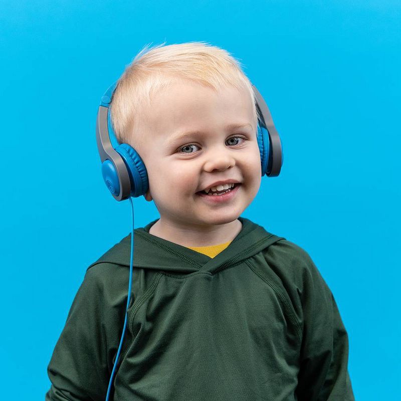JBuddies Gen 2 Folding Kids Wired Headphones - Blue/Gray, 5 of 21