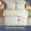Nestl Comforter Set, 9 Piece Pinch Pleated Bedding Set, Bed in a Bag, All season Bed Set with Cooling Pillows - 2 of 4