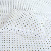 Elegant Microfiber Metallic Ikat-style Dot Print Sheet Set, All Season Bedding Set, Cozy Home Textile for Lux Bedroom Decor, Valentine's Day Gifts - 3 of 4
