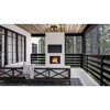 Urban Ambiance Luxury Farmhouse Outdoor Ceiling Light 7.875''H x 14.5''W,  Charcoal Finish,  Kenner Collection, UHP1430 - 2 of 4