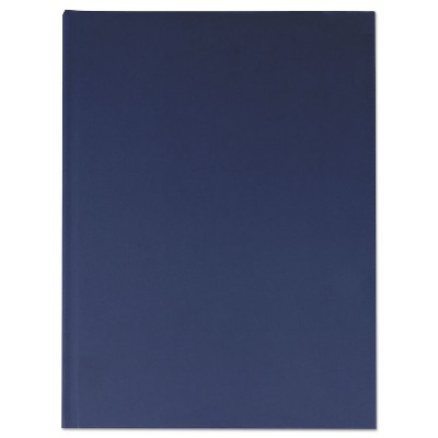 Universal Casebound Hardcover Notebook 10 1/4 x 7 5/8 Dark Blue Linen 66352