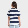 Girls' Oversized Short Sleeve Striped T-Shirt - art class™ - 2 of 3