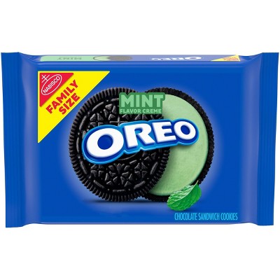 Oreo Mint Flavor Creme Chocolate Sandwich Cookies Family Size - 20oz