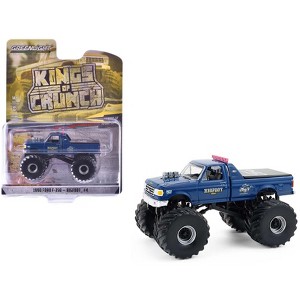 1990 Ford F-350 Monster Truck "Bigfoot #4" Blue "Kings of Crunch" 1/64 Diecast Model Cars by Greenlight - 1 of 4