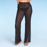 Women's Mesh Cover Up High Waist Flare Pants - Wild Fable™