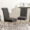 NicBex Round Dining Room Table Set for 4 Morden Kitchen Table Set with 4 Tufted Chairs and Pedestal Base for Kitchen - 4 of 4