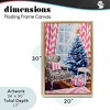 Stupell Industries Trendy Glam Christmas Floating Frame Canvas Art - 4 of 4