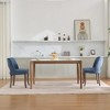 Akoasm Set of 2 Modern Wooden Upholstered Dining Chairs for Kitchen & Dining Room-Blue - 2 of 4