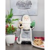 AuldHome Design Santa Christmas Cookie Jar; Ceramic Holiday Treats Santa Claus Canister - 4 of 4