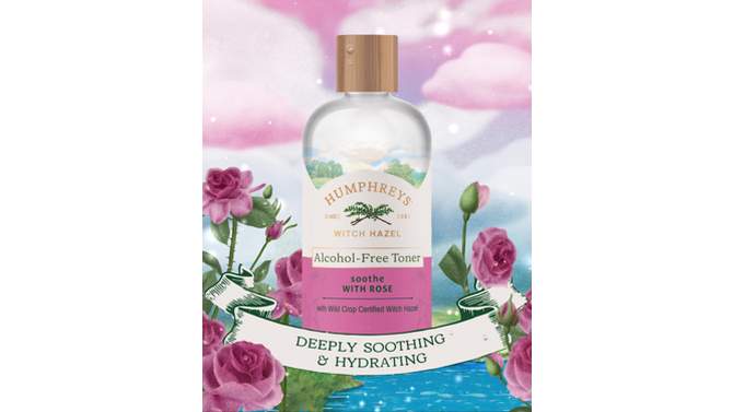 Humphreys Soothe Witch Hazel with Rose Alcohol-Free Toner - 8 fl oz, 2 of 8, play video