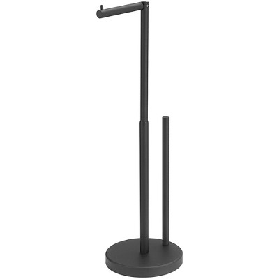 BWE Bathroom Freestanding Toilet Paper Holder Stand with Reserver