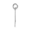 Black Bow Jewelry 14k White Gold, Ella Collection, LG Fancy Script Initial Pendant A-W - 2 of 4