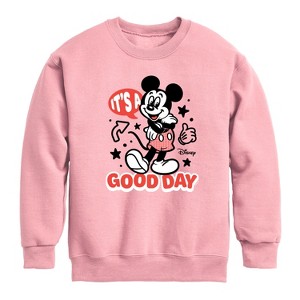Boys' - Disney - Mickey & Friends Graphic Long Sleeve Fleece Sweatshirt - 1 of 4