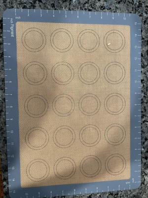 11.5x16.5 Silicone Baking Mat With Macaroon Guides Blue - Figmint™ :  Target