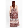 Women's Plus Size Lilah Love Maxi Dress - ginger | CITY CHIC - 3 of 4