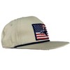 Burlebo Men's Off White Burlebo American Flag Duck Snapback Cap - 3 of 3