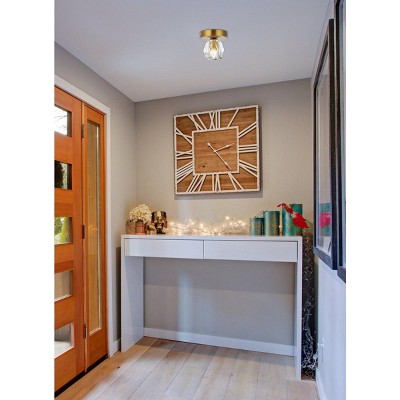 Eren Gold and Crystal LED Flush Mount Light