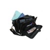 AmeriLeather Black Leather Expandable Laptop Case – Top Grain, Padded Compartment, Multi-Pocket Organizer, 17" Business Bag - 3 of 4