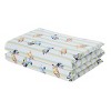 NoJo Bluey Preschool Nap Mat Sheet, Blue, Orange and Green Pinstripe - 4 of 4