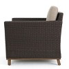 Modern Outdoor Rattan-Style Patio Armchair with Cushions, Rust-Resistant Frame for Porch or Garden Seating -3irtyhousy - 3 of 4