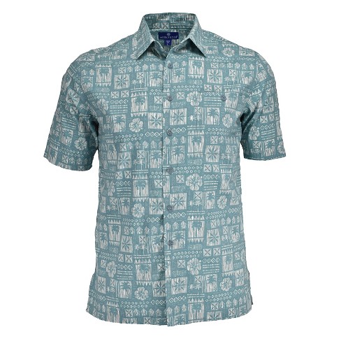 Weekender Men's Short Sleeve Monte Carlo Hawaiian Print Shirt | Sea ...