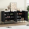 Whisen Luxurious Shoe Cabinet with 5 Metal Legs and 4 Adjustable Shelves - 2 of 4