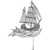 Men's Design By Humans The ship By TatiAlecrim T-Shirt - 2 of 4