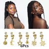 Unique Bargains Halloween Christmas Snake-shaped Leaves Hair Cuffs Dreadlock 6 Pcs - 3 of 4