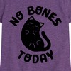 Girls' - Instant Message - No Bones Today Melty Cat Fitted Short Sleeve Graphic T-Shirt - 2 of 4
