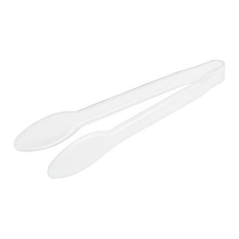 HACCP salad tongs  serving tongs stainless steel white plastic