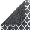 Attop Absorbent, Reversible XL Microfiber Dish Drying Mat for Kitchen, 18 Inch x 24 Inch, Pewter Gray Trellis - 4 of 4
