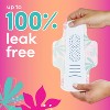 Always Radiant FlexFoam Teen Pads Regular Absorbency with Wings - Unscented - 28ct - 3 of 4